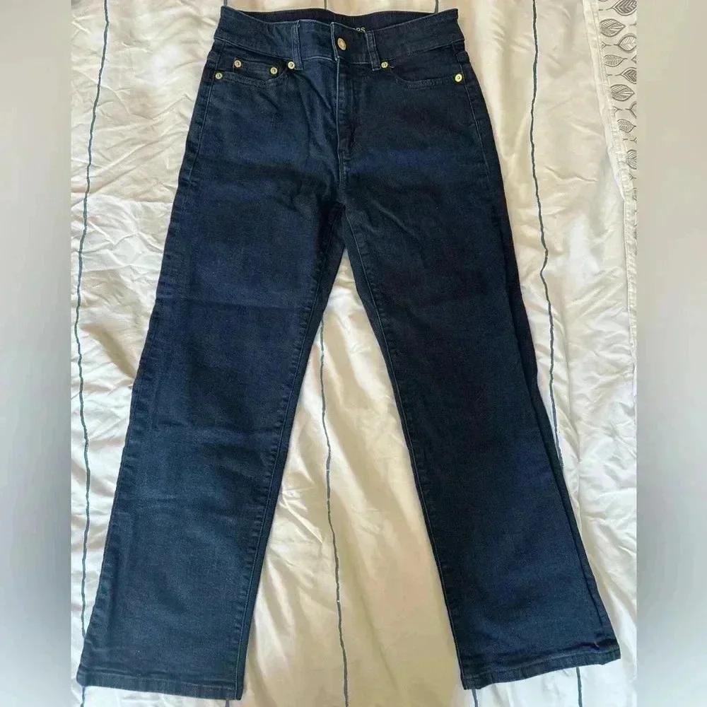 Michael Kors High Rise Selma Straight Leg Jean